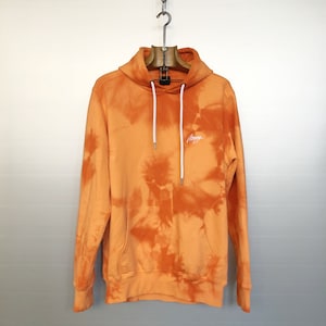 Vintage Orange Tie and Dye Hoodie