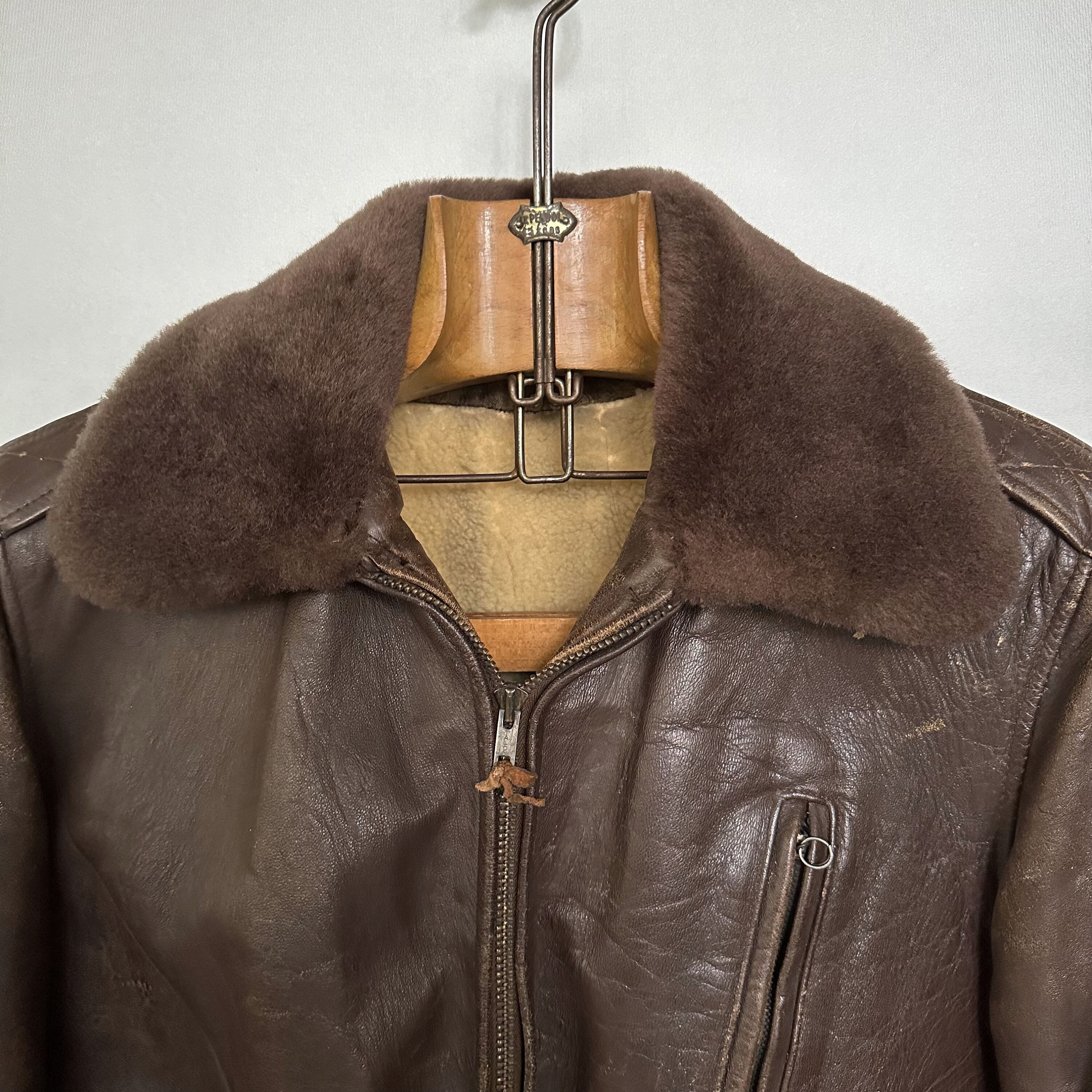 Original Rare Vintage 90s Victory Leather A-2 Type Indiana