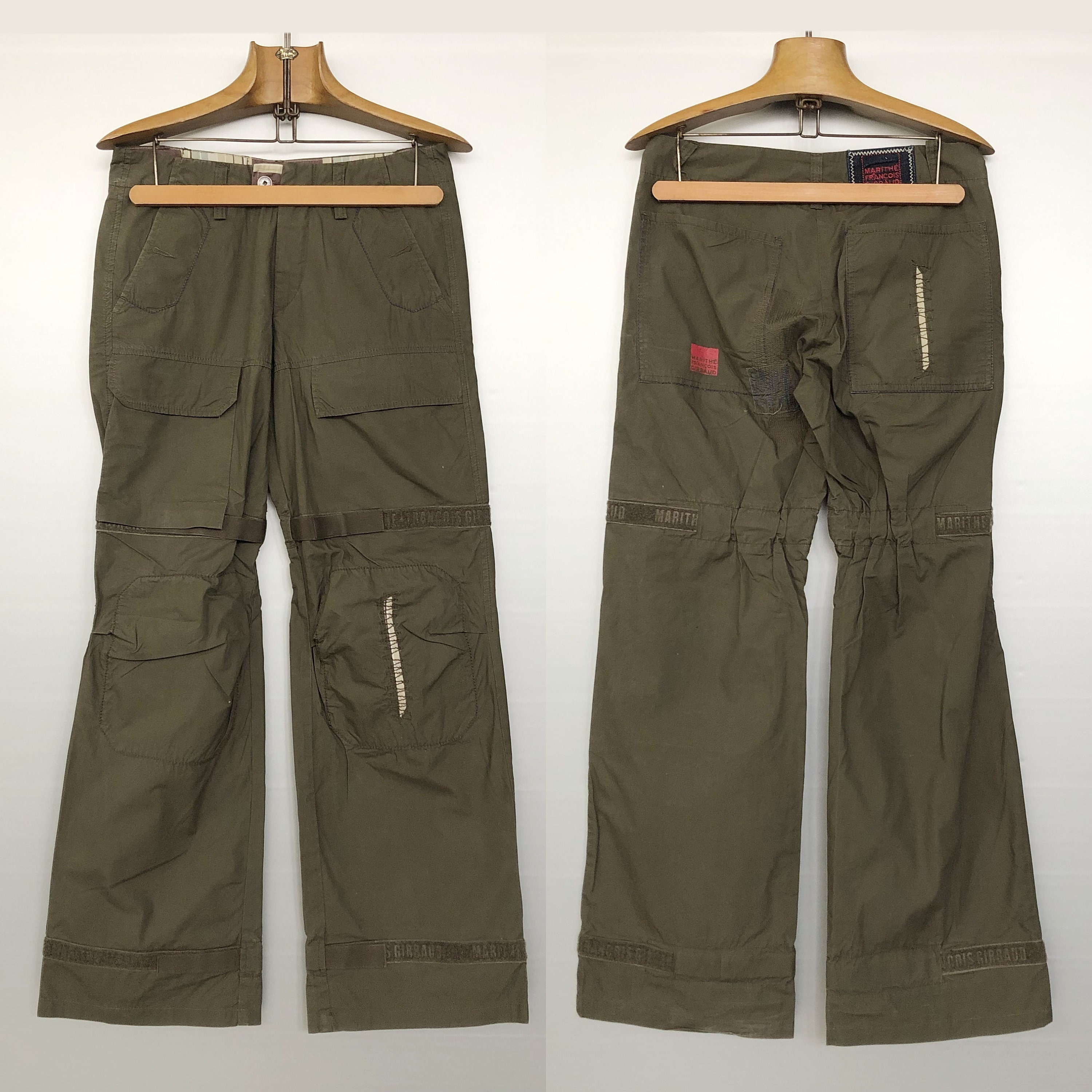 Vintage Girbaud Cargo Pants | Khaki Military Tech Style | Marithé