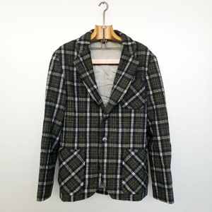 Vintage Checked Wool Jacket