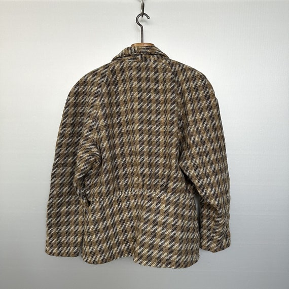 Vintage Bronze Checked Wooly Jacket - image 2