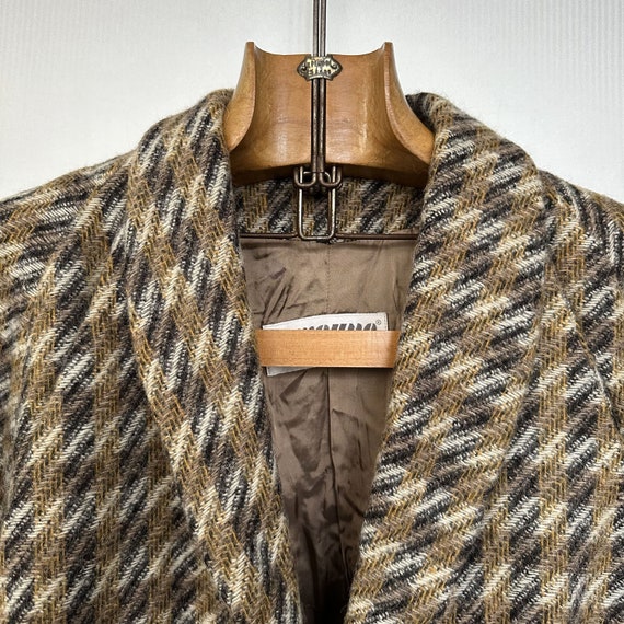Vintage Bronze Checked Wooly Jacket - image 3