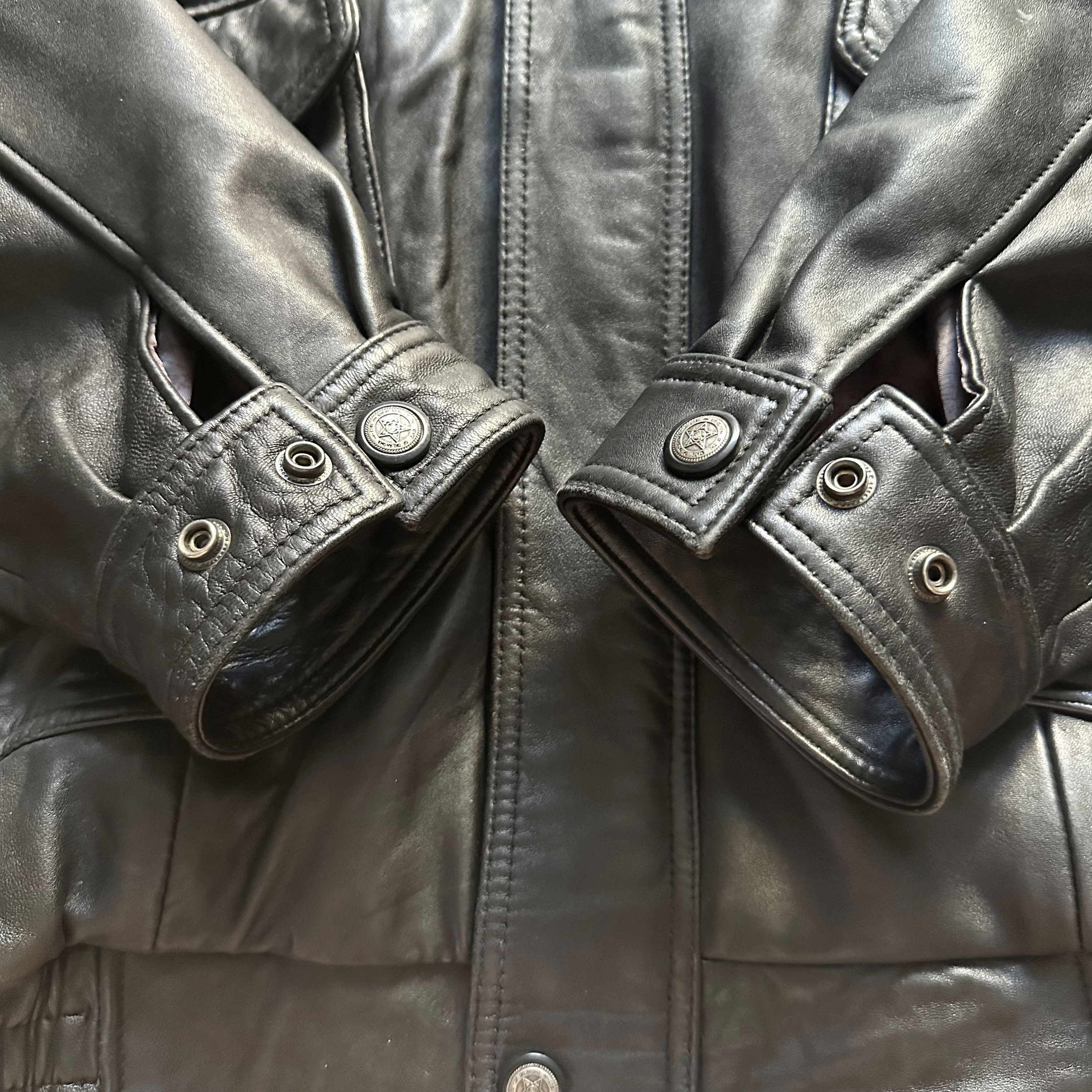 Vintage Black Leather Flight Jacket - Etsy Vintage Black Leather Flight Jacket - Etsy