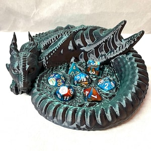 3D Printed Unique Dragon Nest Dice Guardian / Dice Holder for Dungeons and Dragons / Fantasy Games / D&D Accessory
