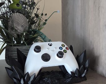 ゲームコントローラーホルダー、クリスタルゲームコントローラースタンド、ゲーマールーム装飾、3Dプリントコントローラーディスプレイ、ゲーミングデスクアクセサリー