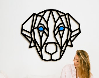 Labrador Wall Art Decor, Wooden Wall Decoration, Labrador Gifts, Dog Lover Gifts, Home Office Decor, Color Eyes Option