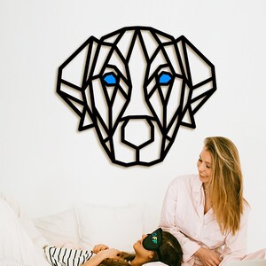 Labrador Wall Art Decor, Wooden Wall Decoration, Labrador Gifts, Dog Lover Gifts, Home Office Decor, Color Eyes Option