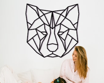 Akita Inu Wood Wall Art, Home Decor, Shiba Inu Nursery Decorations, Gifts for Women Girls Mom, Gift for Men Daddy Dad Papa, Blue Green Eyes