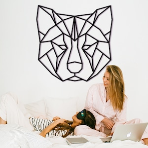 Akita Inu Wood Wall Art, Home Decor, Shiba Inu Nursery Decorations, Gifts for Women Girls Mom, Gift for Men Daddy Dad Papa, Blue Green Eyes