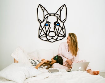 German Shepherd Wall Art Decor, Wooden Wall Decoration, German Shepherd Gifts, Dog Lover Gifts, Color Eyes Option