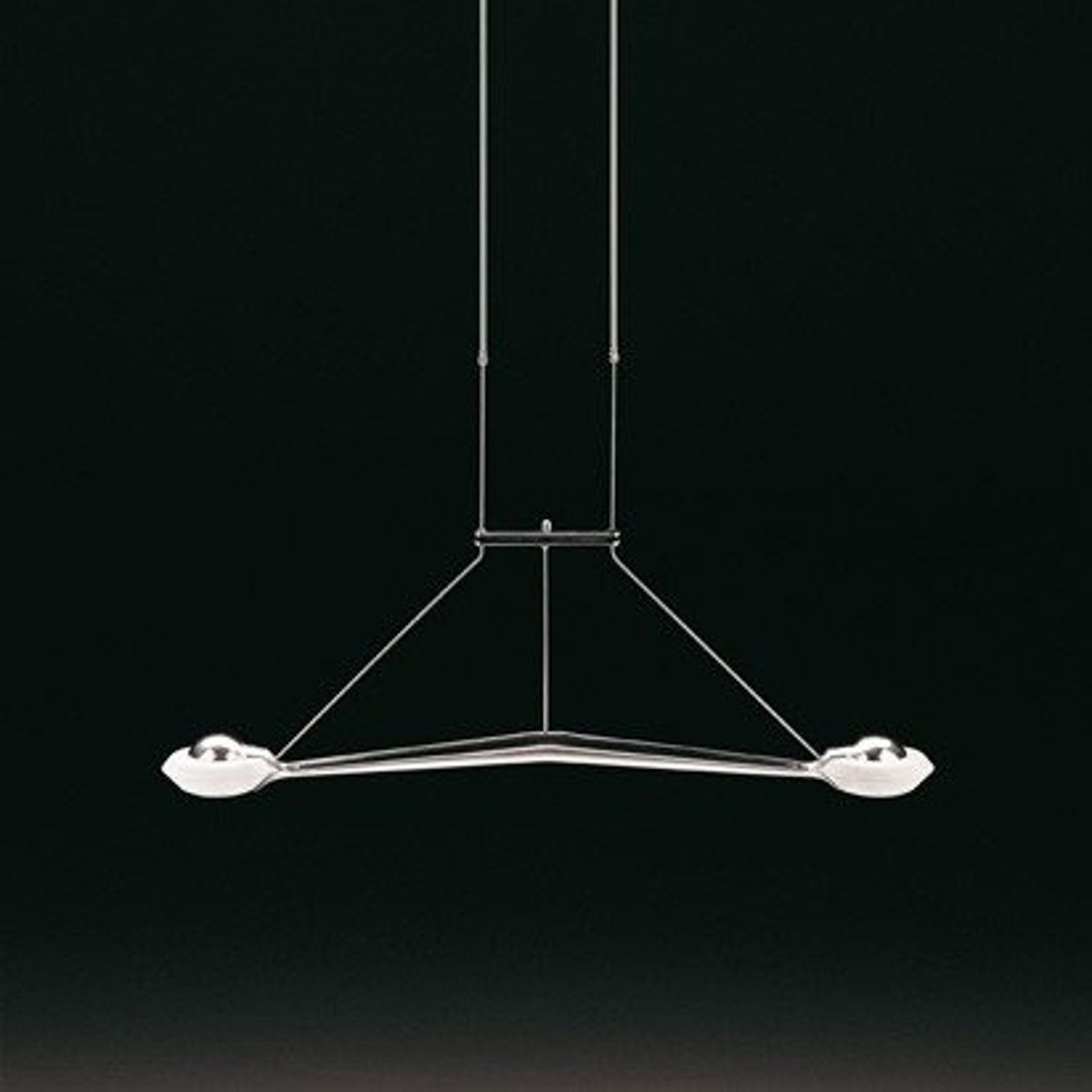 Extendable Vintage Ceiling Light of Mounted Aluminum and Chrome Plated ...