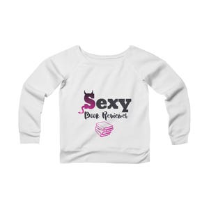 Sexy Buch Gutachter | Damen Sweatshirt mit weitem Halsausschnitt