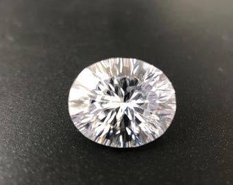 5AAAAA CZ blanche ovale taille millénaire 12 x 10 mm, pierre gemme en vrac, zircone cubique