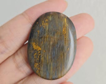 Cabochon ovale en piétersite naturelle, 9,2 x 8,4 mm, pierres précieuses en vrac