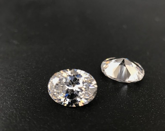 Zirconium blanc ovale 3,5 x 2,5/4 x 3/6 x 4/8 x 6/16 x 12 mm 5AAAAA