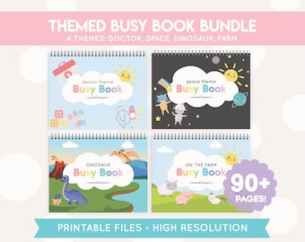 Toddler Busy Book, Homeschool Preschool, Morning Work, Morning Binder, Learning Binder, Quiet Book, Pre K Workbook, Digital Printable PDF