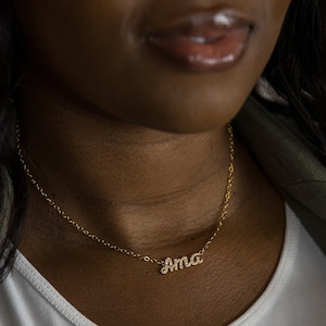 Gold Saturday Born Female Necklace, Ama Ghana Day Name Pendant, African Gemstone Jewelry