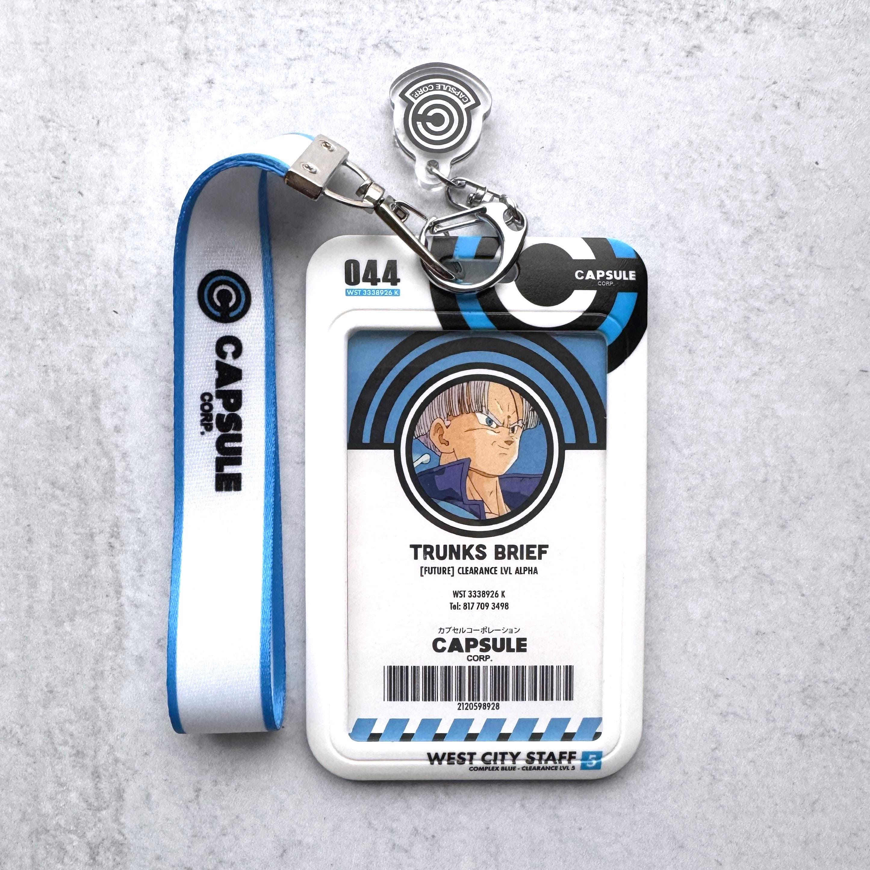 CAPSULE CORP. キャラクターグッズ Capsule ID Holder & Lanyard - Eggshell White - Etsy