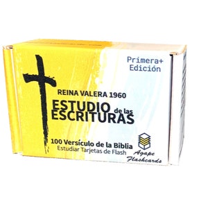 Agape Flashcards - Estudio de las Escrituras Bíblicas en Español: Estudio de las Escrituras / Estudiar Tarjetas de Flash / Reina Valera 1960 Edicion