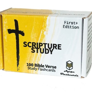 Agape Flashcards: Scripture Study- 100 Bible Verse Study Flashcards