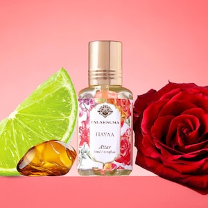 Sugandhco Hayaa Attar 10ml Concentrate Perfume Oil | Primary Notes: Rose, Mandarin, Mimosa, White Musk