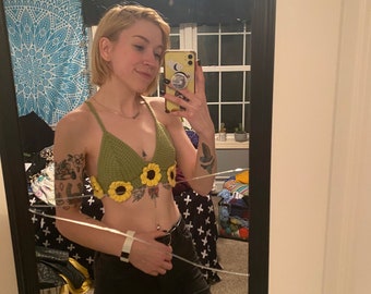 sunflower bralette