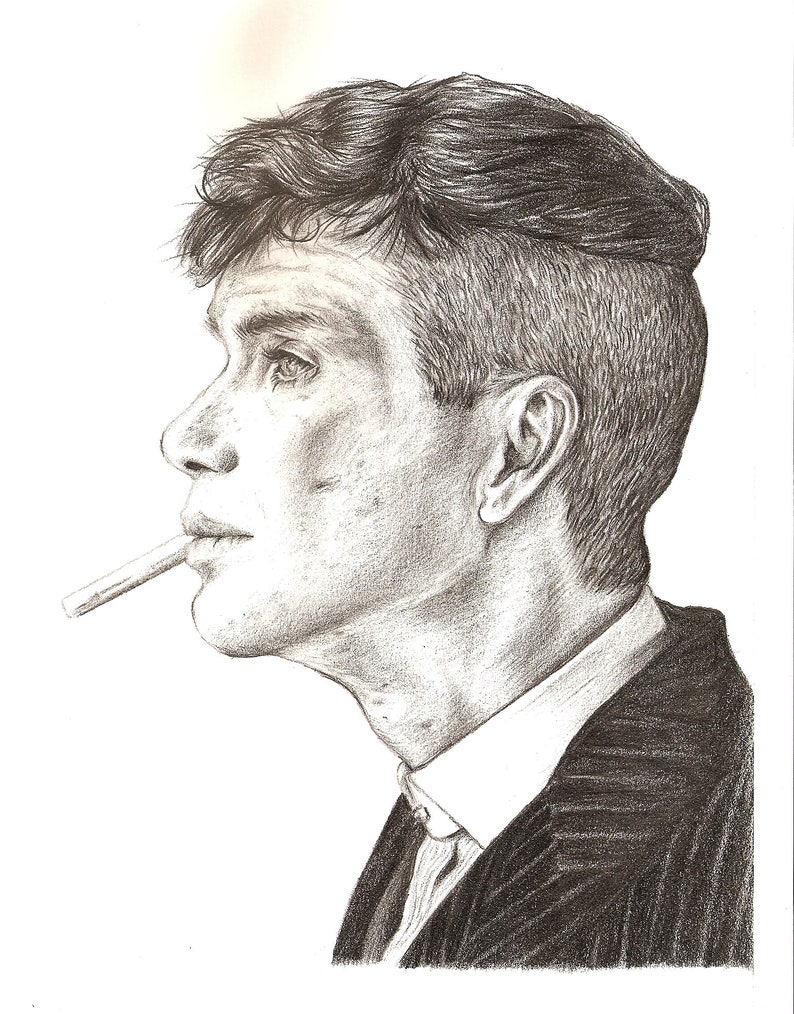 Рисунок томаса шелби карандашом для срисовки