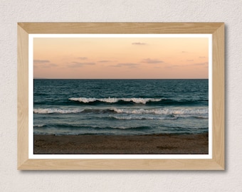 Beach Sunset Photography, Printable Wall Art, Beach Print Instant Download, Beach Prints Wall Art, Sea Sunset, Home Decor, Ocean Print, JPG