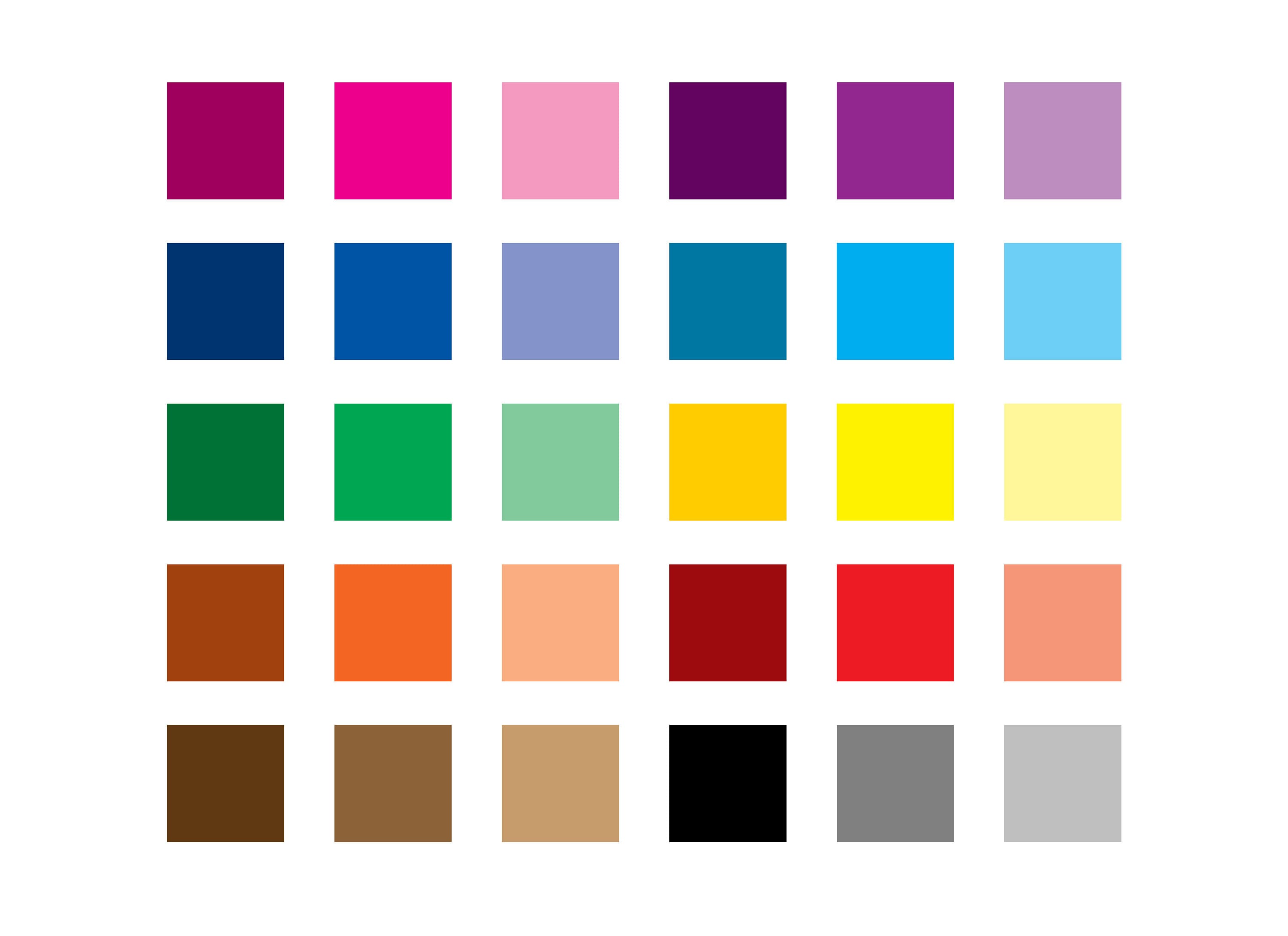 Square Clipart, 30 Solid Colors, Planner Sticker, Card Making, Rainbow ...