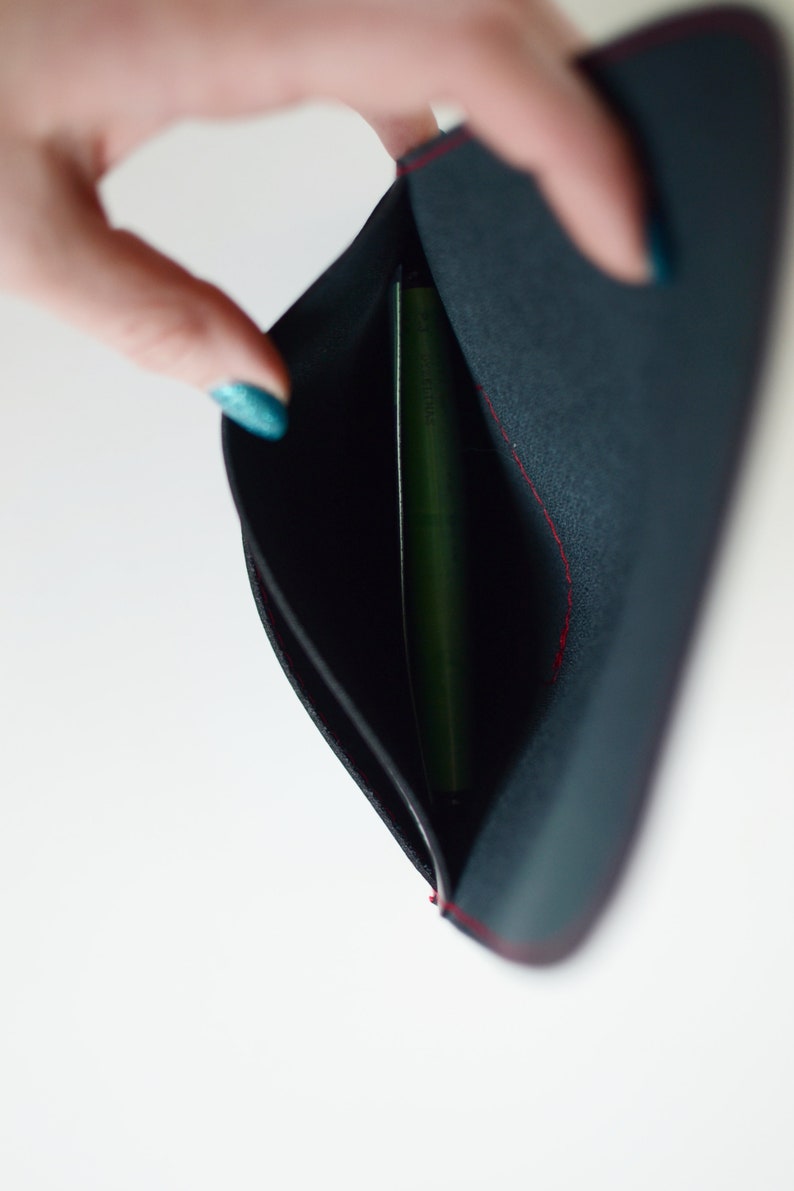 Small Travel Document Wallet Travel Documents Holder Vegan Etsy