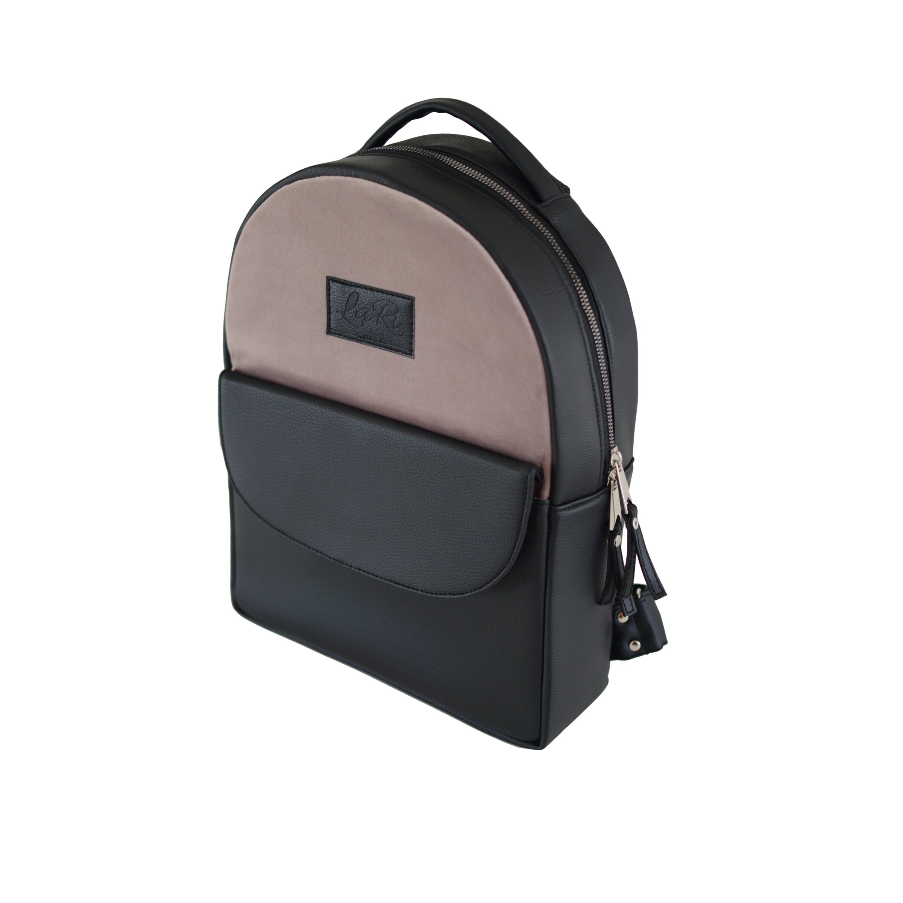 Vegan leather backpack Black laptop backpack Eco leather Etsy