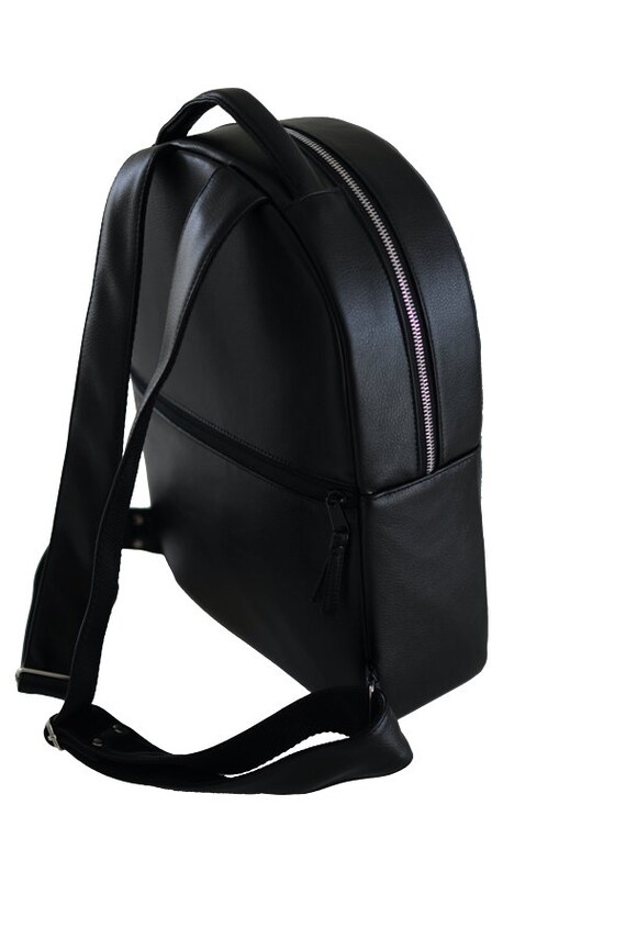 eco friendly black backpack