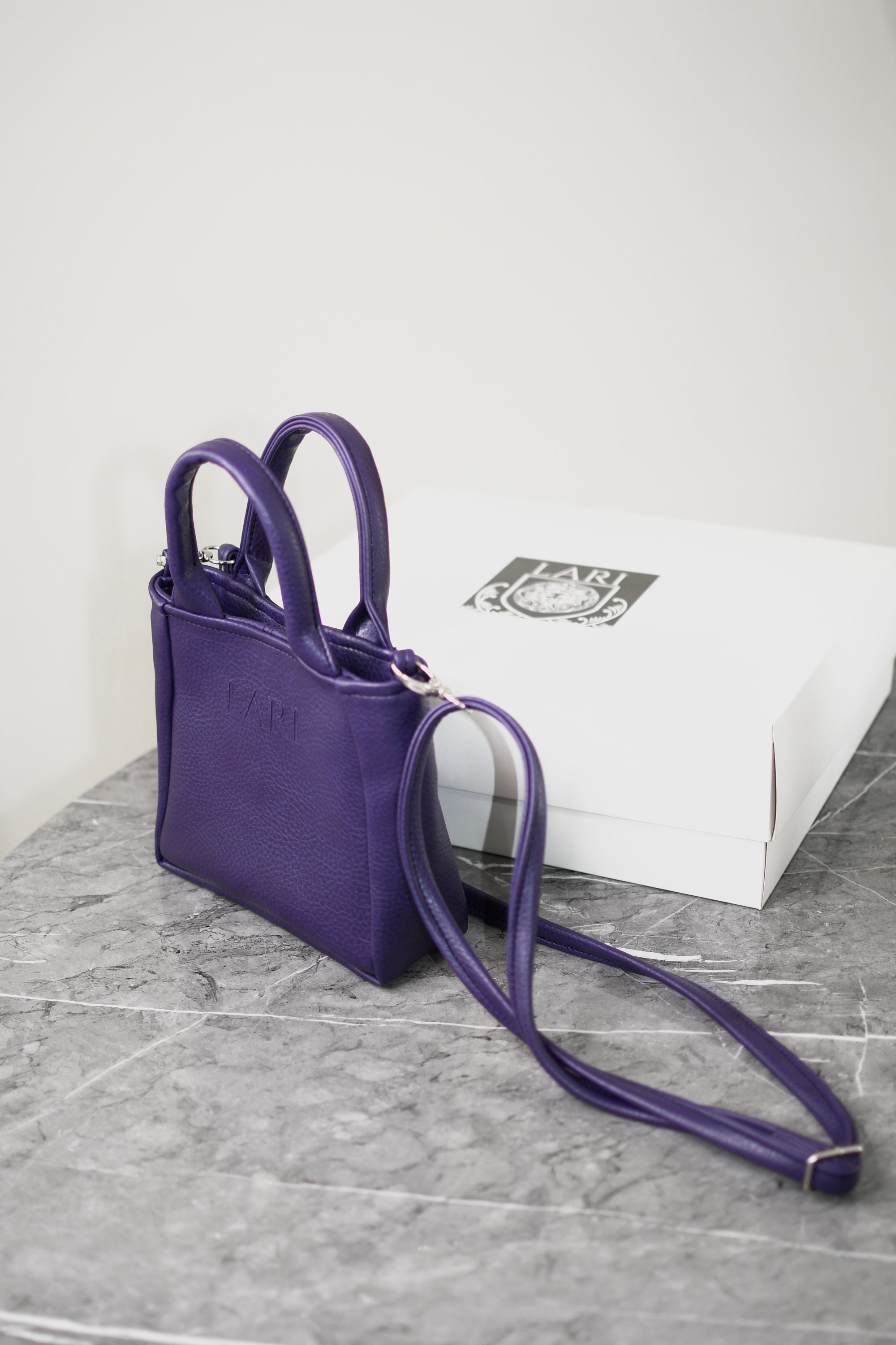 Purple mini shop purse