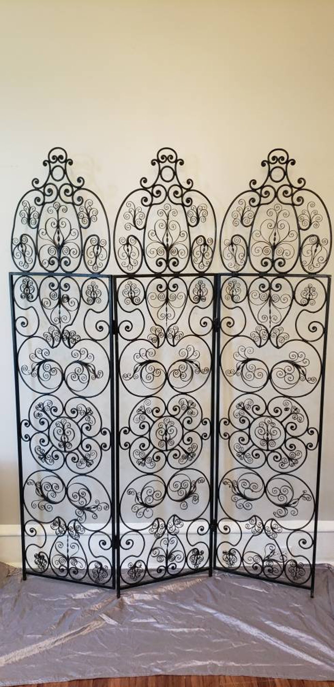 Vintage Wrought Iron Room Divider from the Victorian Goth Etsy