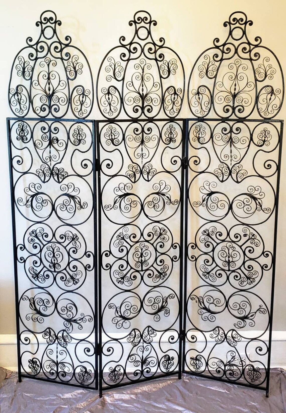 Vintage Wrought Iron Room Divider from the Victorian Goth Etsy