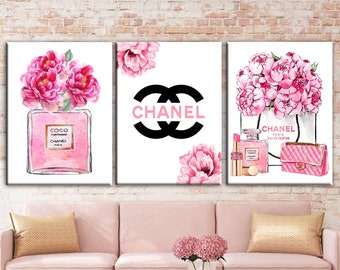 Chanel Canvas Wall Art Etsy