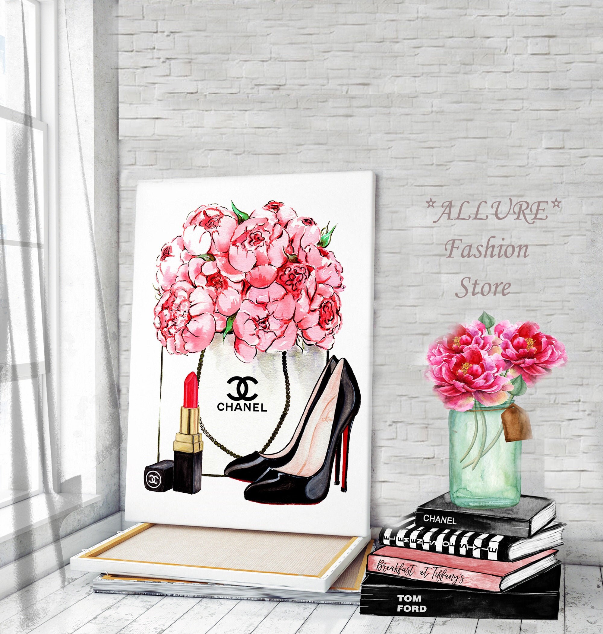 Fashion Wall Art Fashion Canvas Wall Art Fashion Print Fashion | Etsy