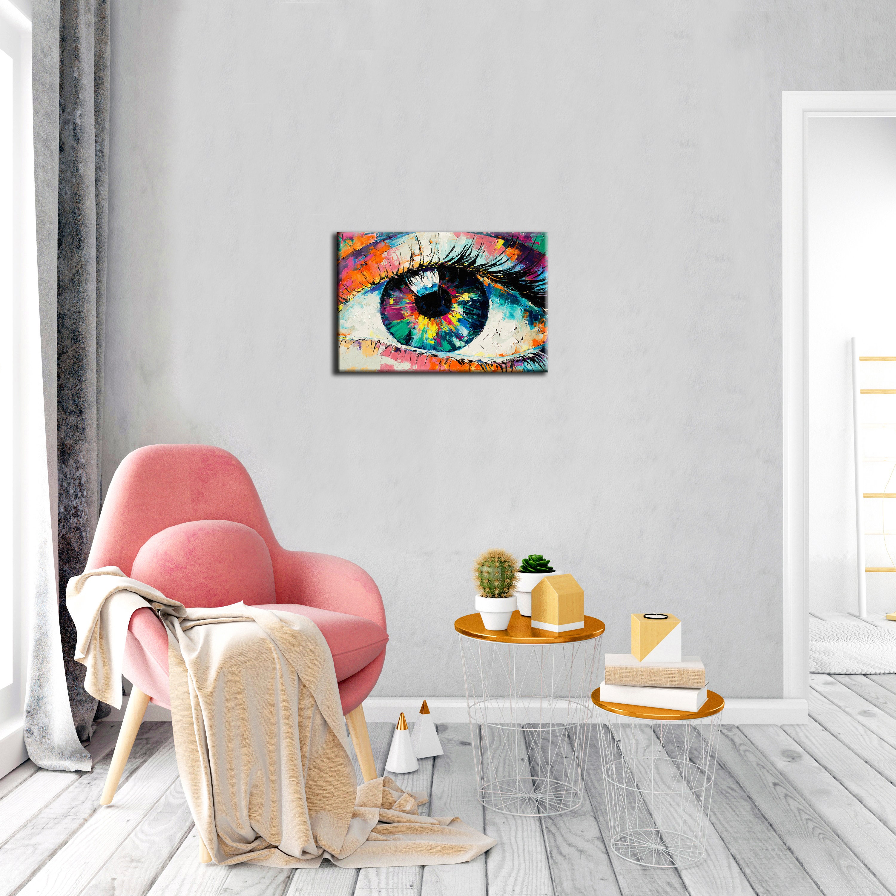 Canvas Wall Art Eyes Canvas Art Street Art Painting Graffiti | Etsy
