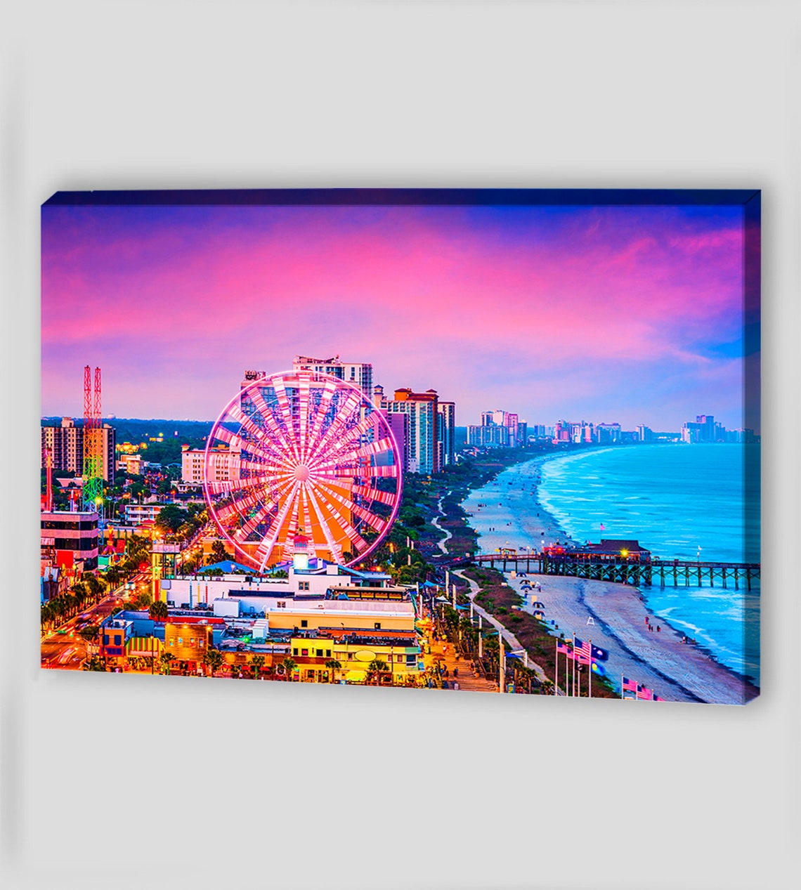 Canvas Art Myrtle Beach South Carolina Canvas Wall Art Myrtle Etsy