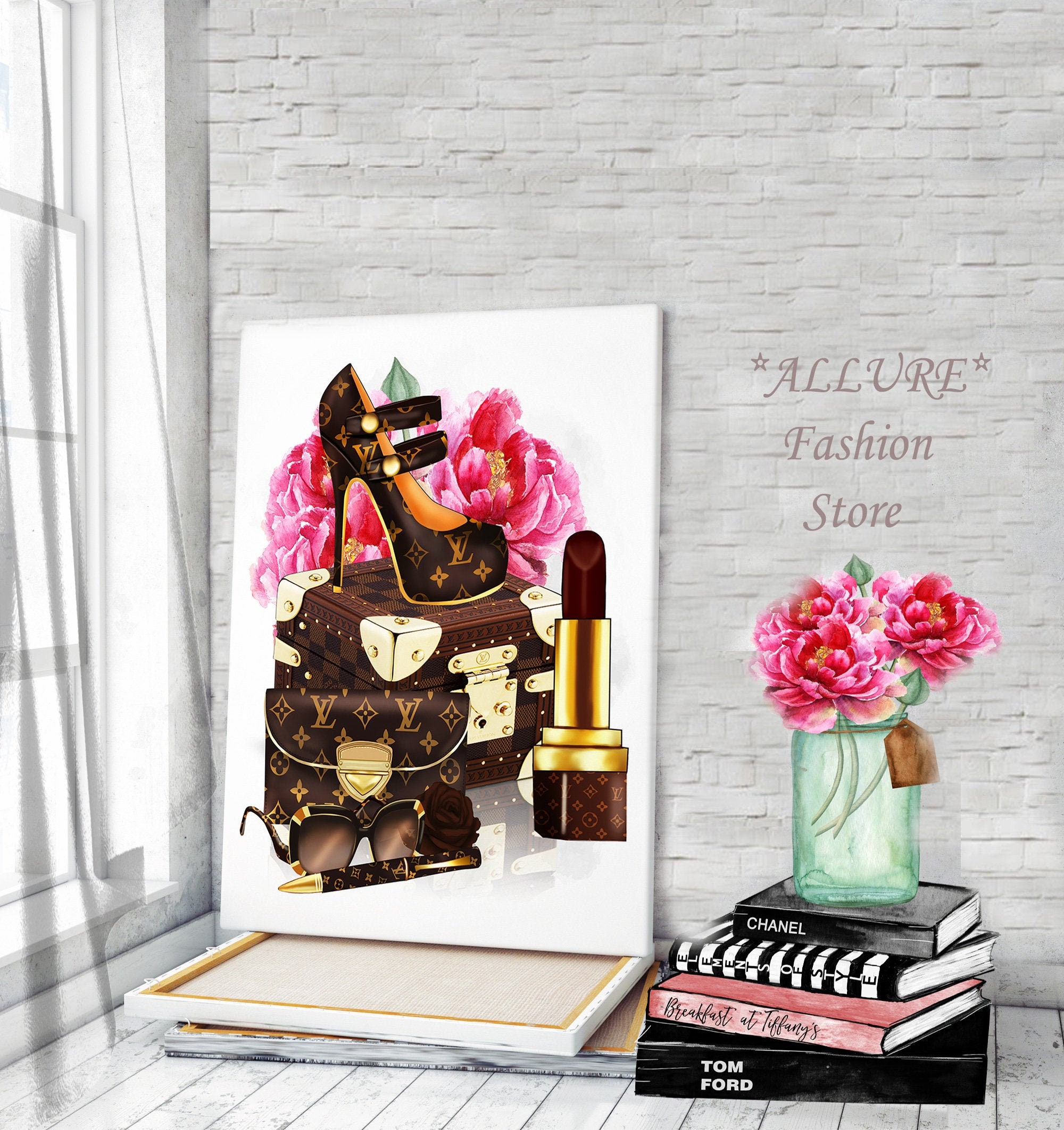 Fashion Wall Art Fashion Canvas Wall Art Fashion Print Fashion Etsy