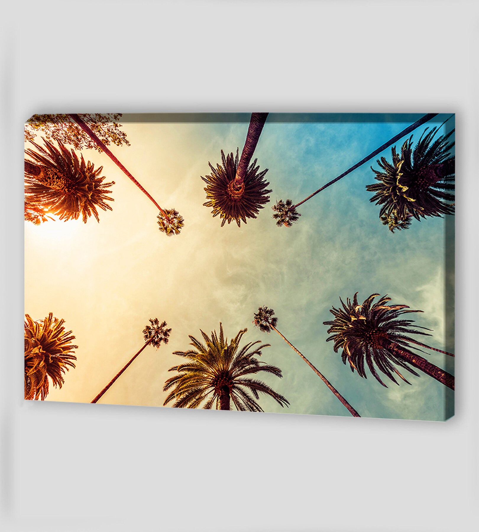 Canvas Art Palm Tree Palm Trees Wall Art Palm Tree Print Palm Etsy