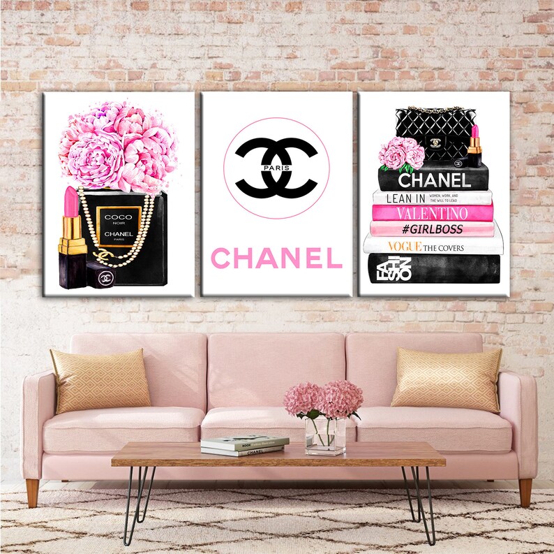 Fashion Wall Art Fashion Canvas Wall Art Fashion Print Fashion Etsy