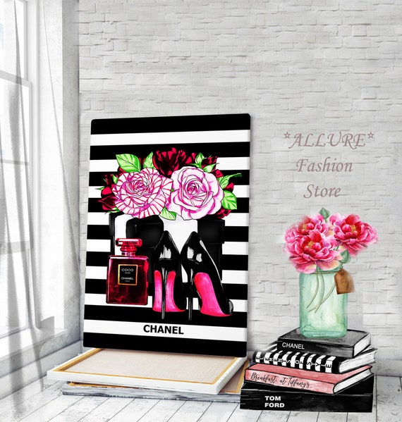 Fashion Wall Art Fashion Canvas Wall Art Fashion Prints  Etsy