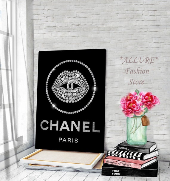 Fashion Wall Art Fashion Canvas Wall Art Fashion Print Fashion Etsy