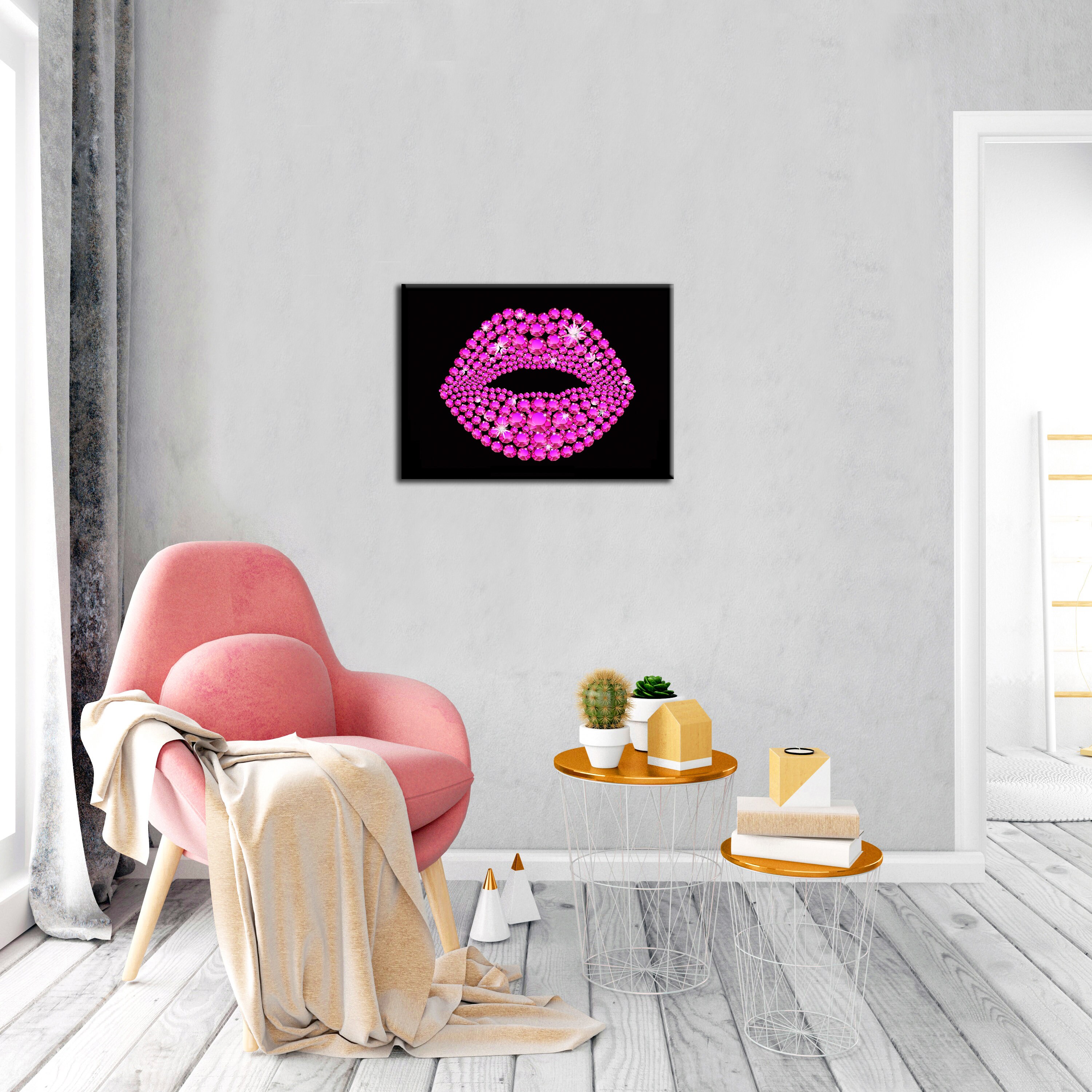 Lips Wall Art Canvas Wall Art Fashion Wall Art Fashion Prints | Etsy