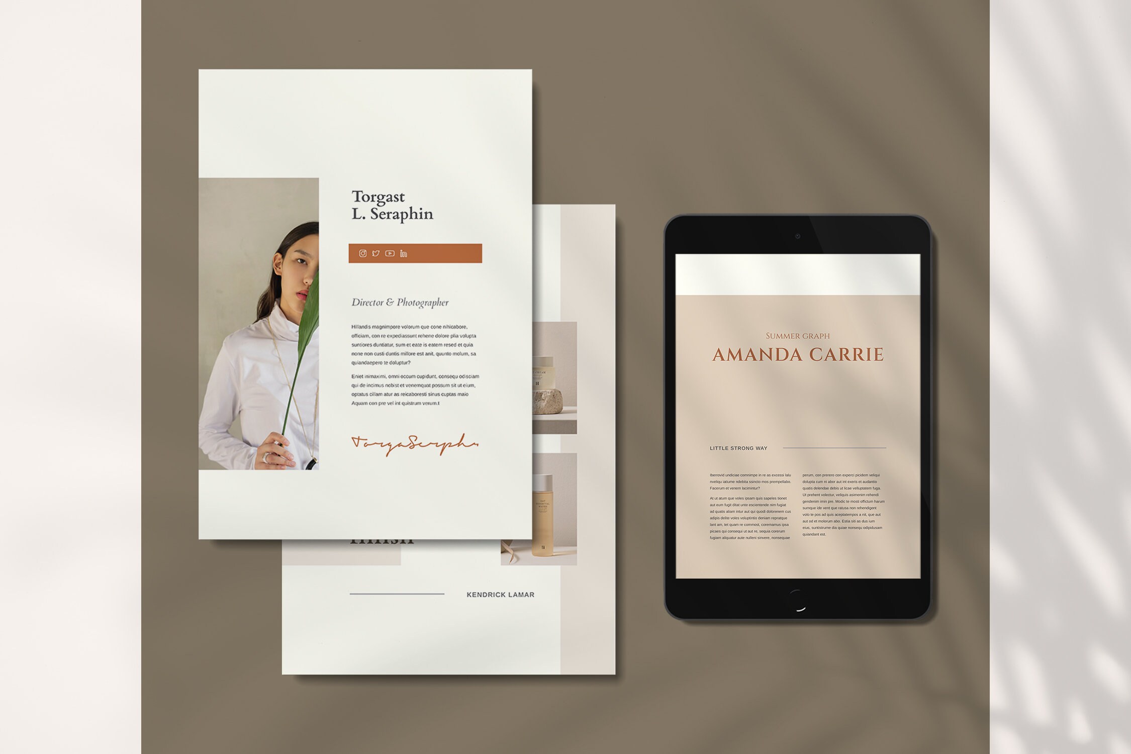Canva template. Aliotta Photography Portfolio template. eBook | Etsy