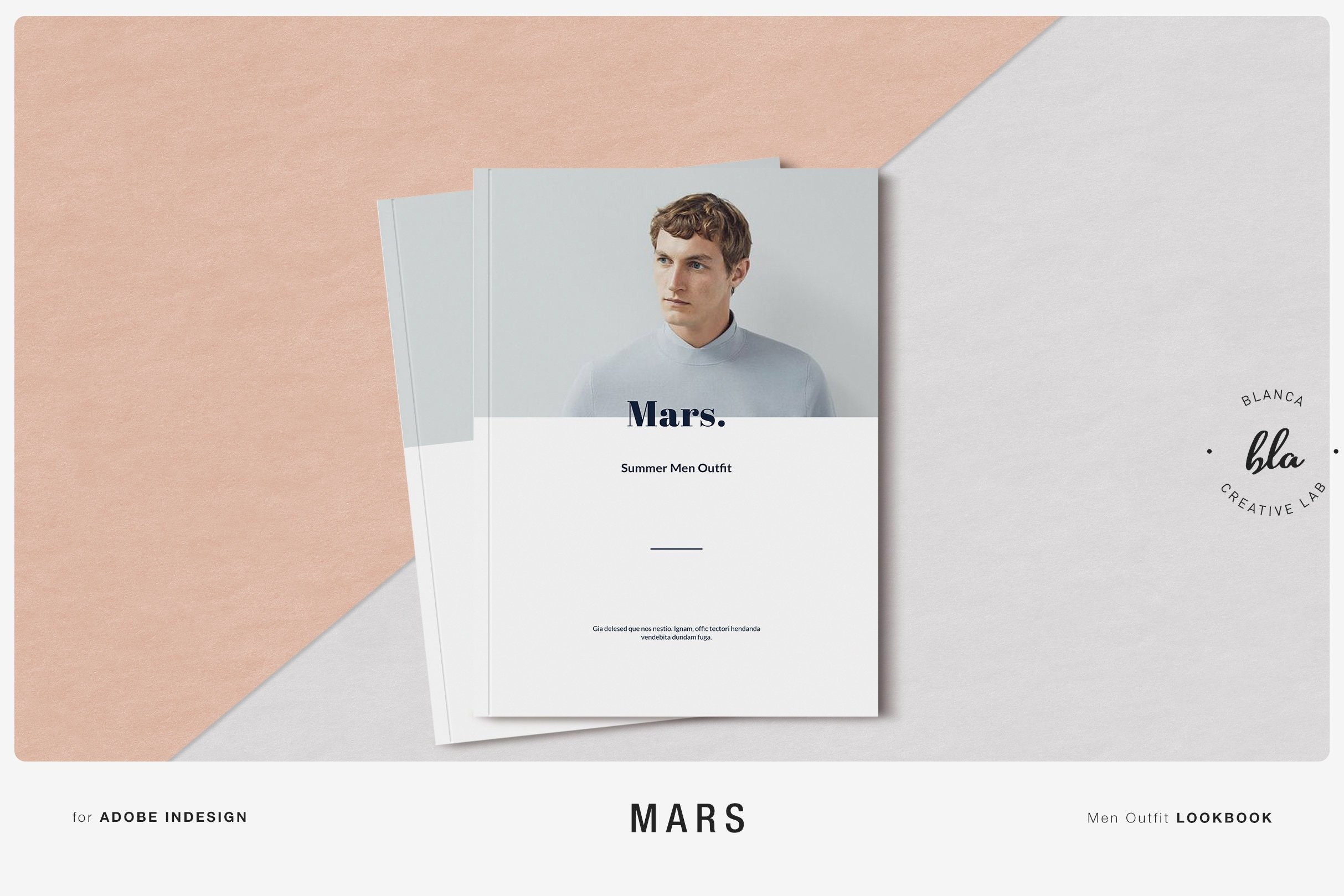 Mars Men Outfit Lookbook Template Marketing Brochure for - Etsy
