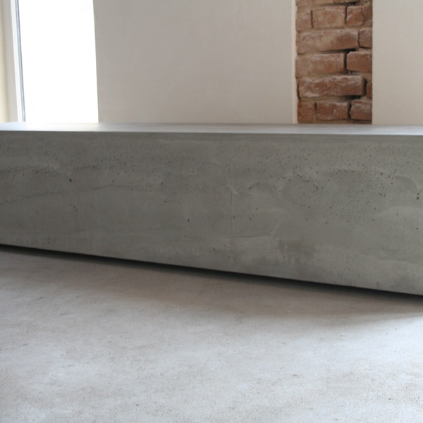 Concrete Lowboard Sideboard TV Board Bench Rack Cabinet Design Stone Marble Gray Anthracite The shipping costs must be calculated individually