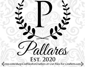 Download Letter P Monogram Etsy