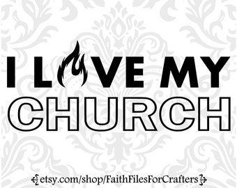 Free Free 107 I Love My Church Svg SVG PNG EPS DXF File